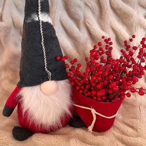 Scandinavian Christmas Gnome 
with attached Planter Basket